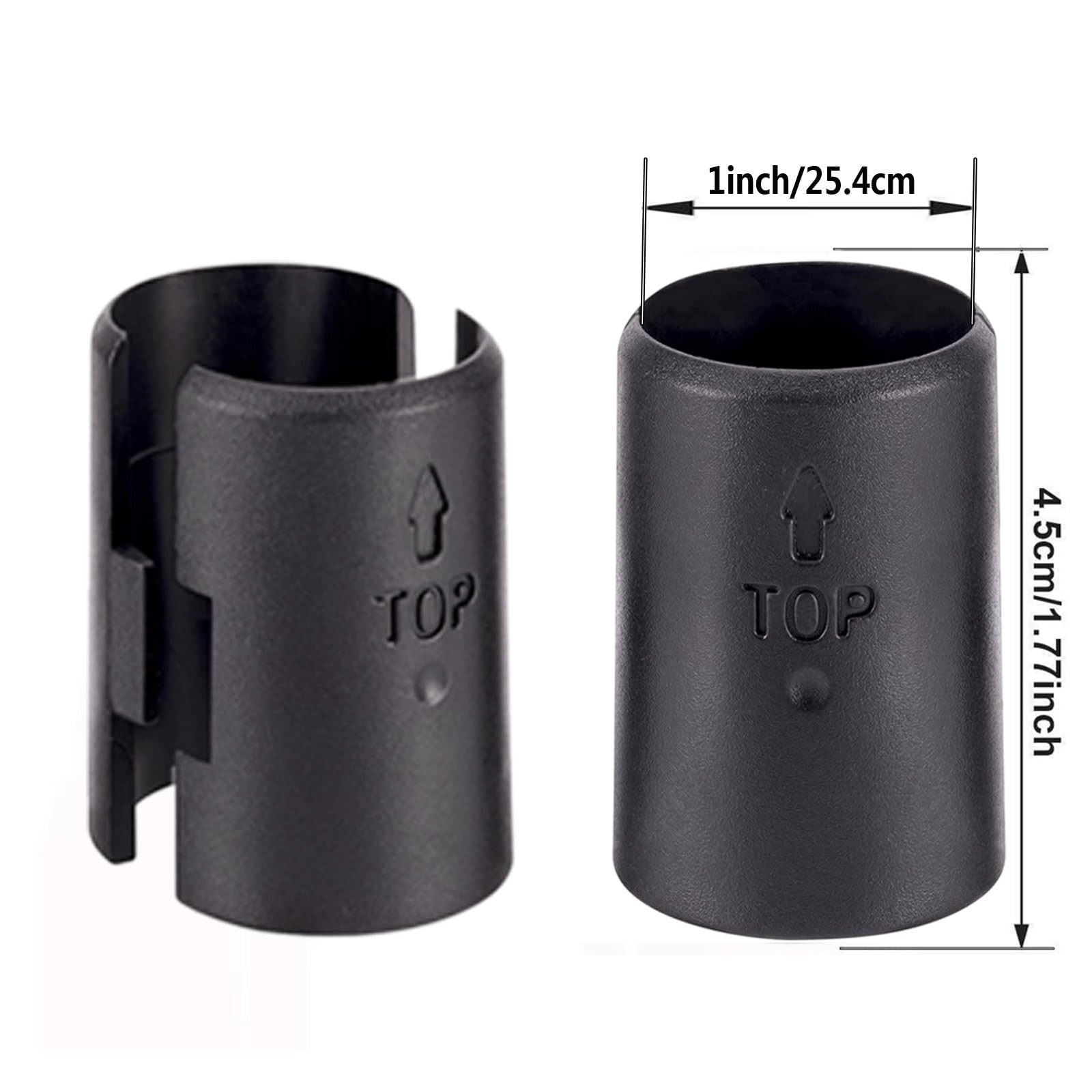 Wire Shelf Clips Shelving Split Sleeves Lock Metal Rack Fits 1" Post 54-Pack..