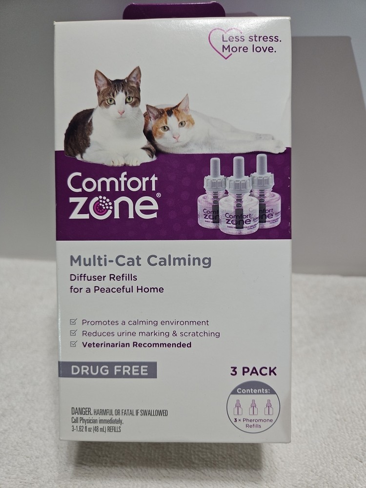 Comfort Zone Multi-cat Calming Diffuser Refills 3 Pack
