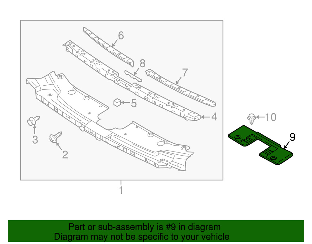 Genuine Mazda Seal Plate TK48-56-381