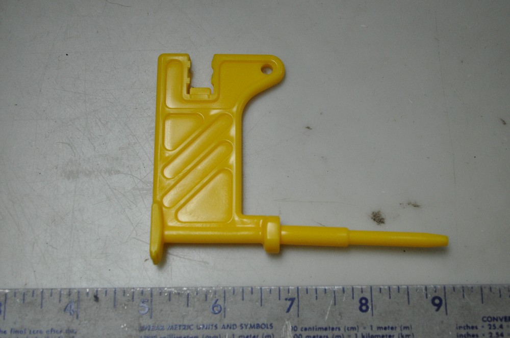 Bright Yellow Plastic Rifle Bolt  Open Safety Devises, Combo tool type,Scope/pin
