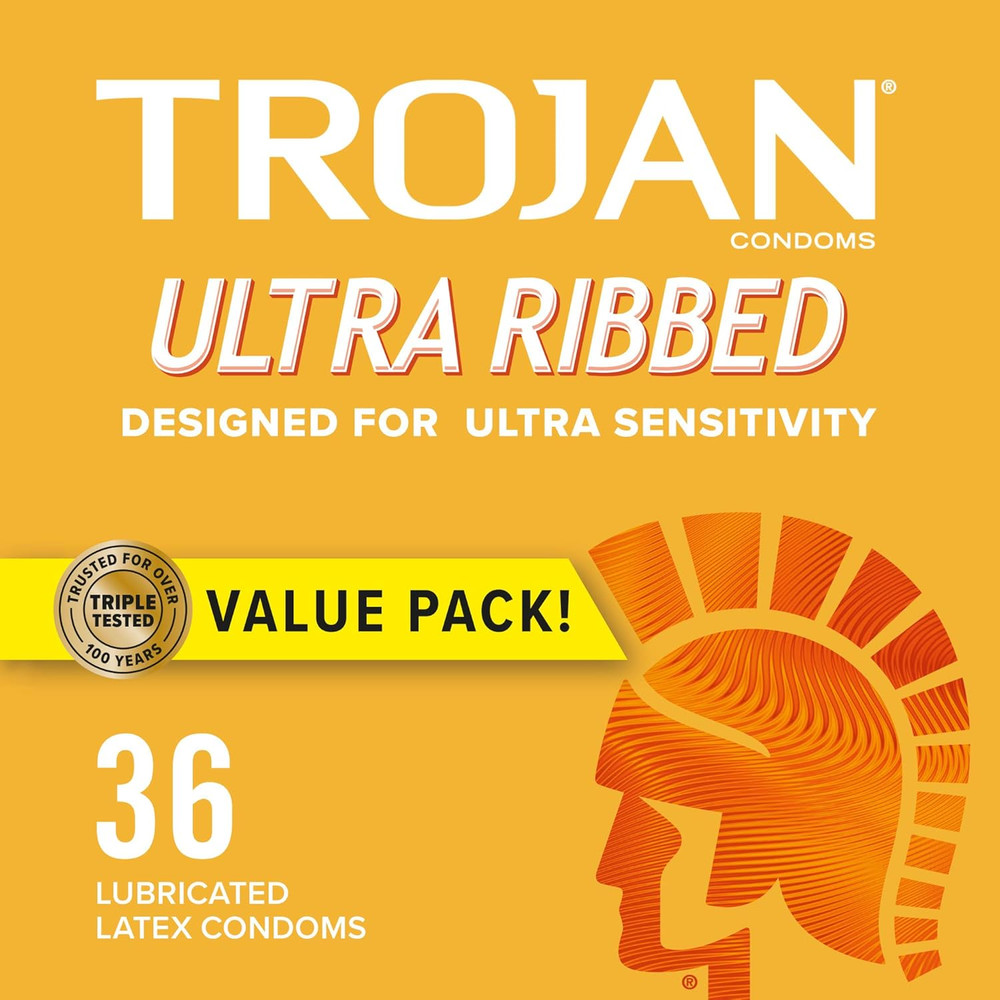 Ultra Ribbed Condoms 36 Count Pack Maximum Stimulation Safe Protection