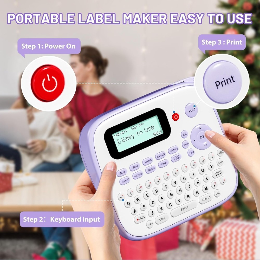 Smart & Compact Label Maker with Waterproof Tape - Perfect Classroom Tool