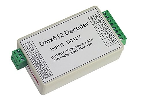 3 Channel 5A DMX512 Decoder Controller Relay Switch Kit DIY Converter DMX Dim...