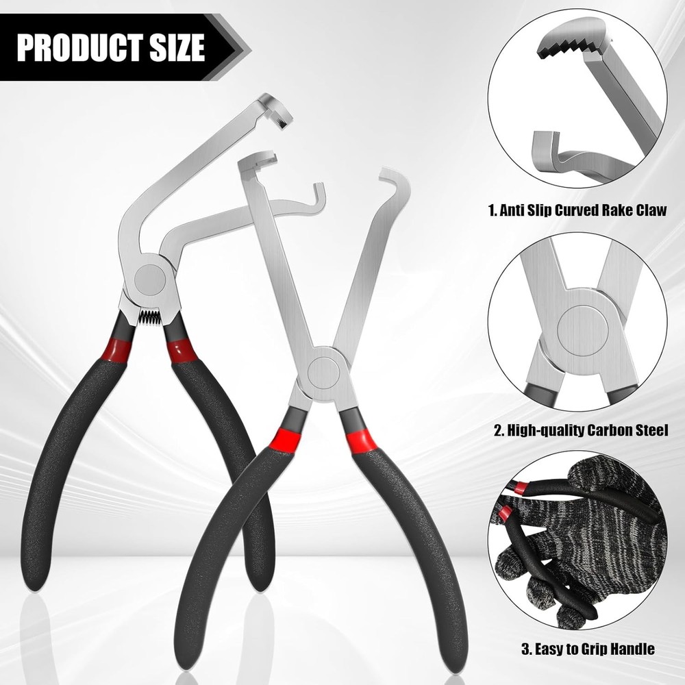 2PC Electrical Disconnect Pliers FUEL Line Tool