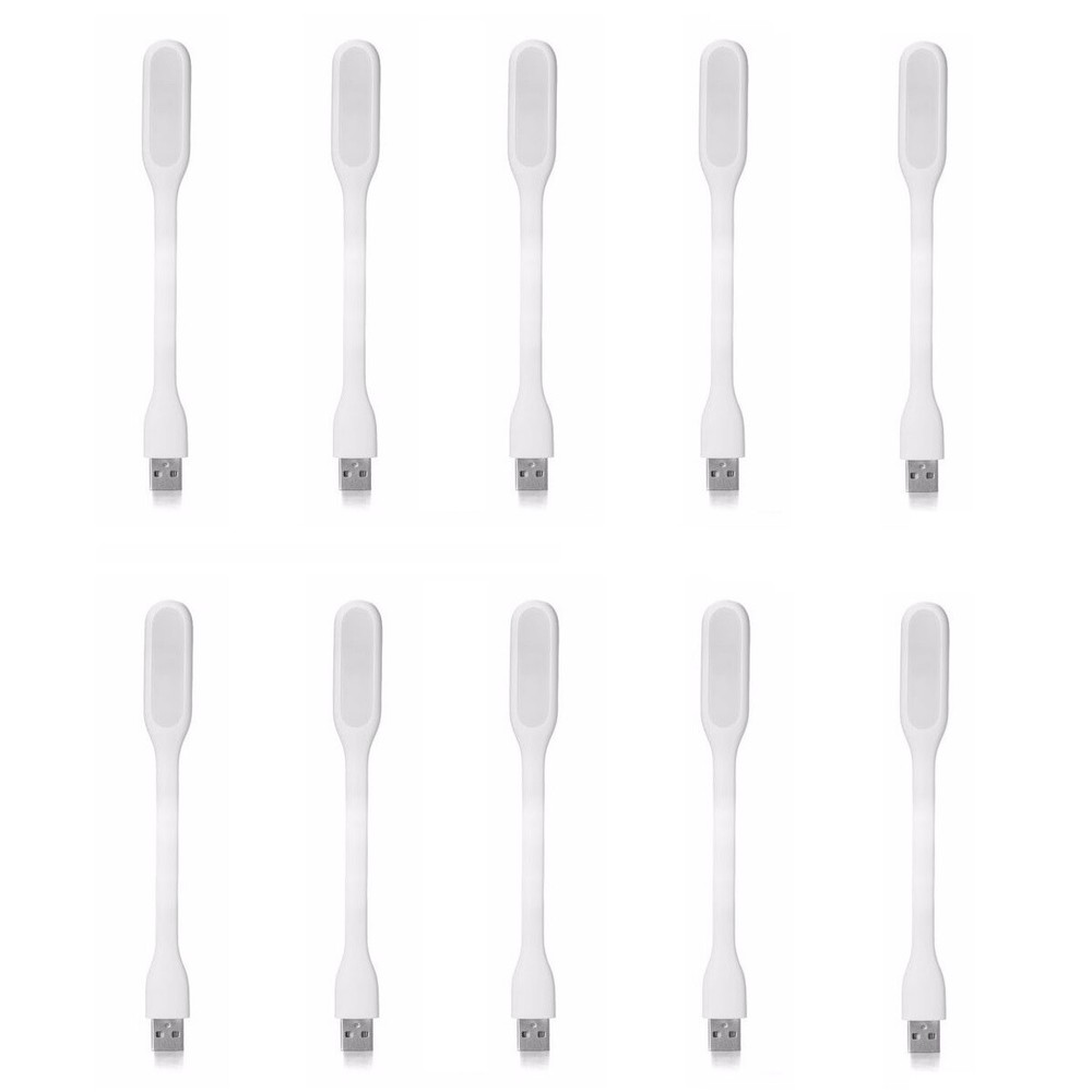 10x USB LED Lamp Light Laptop Computer Desktop Bright White Study Flexible White