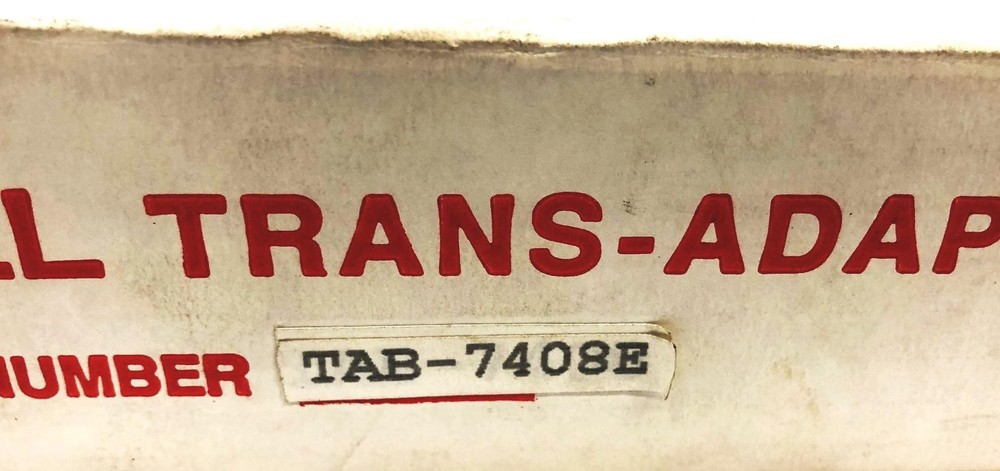 Pall Trans-Adapter TAB-7408E With O-Ring NOS