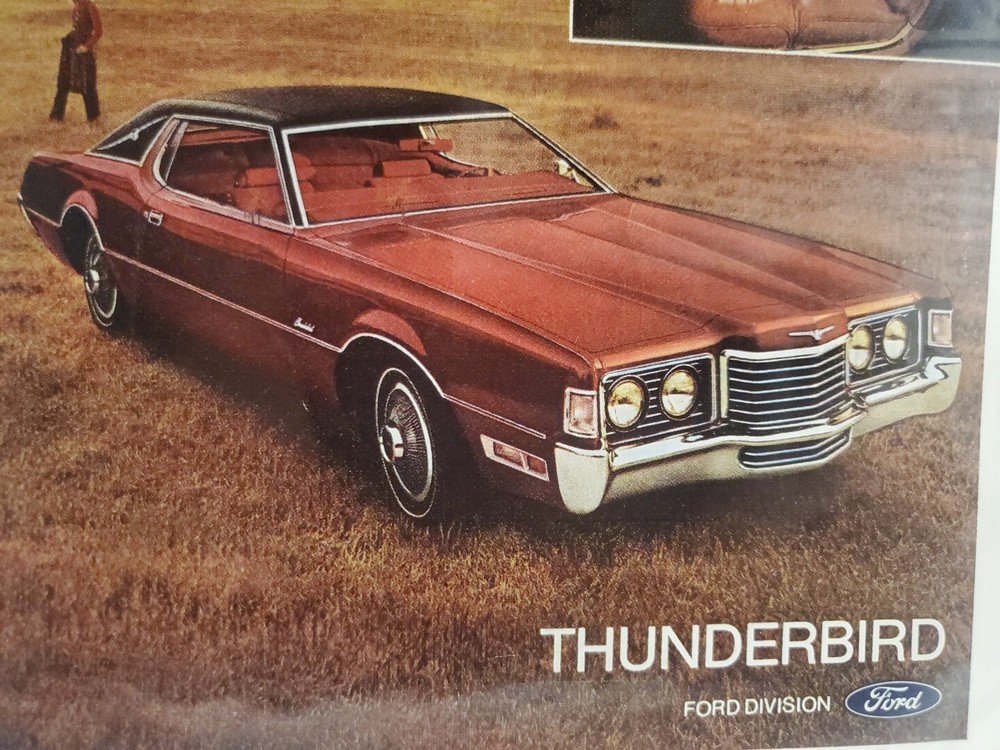 Advertisement 1972 Ford Thunderbird 2-Door Red/ Black
