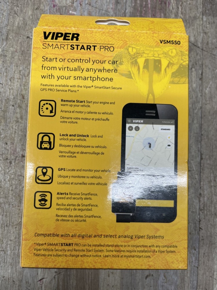 Viper VSM550 SmartStart Pro Smartphone Module Pro Start, Track & Control 4G LTE