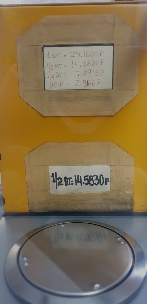 Sartorius 1801 Scale Max 110g Readability .0001g