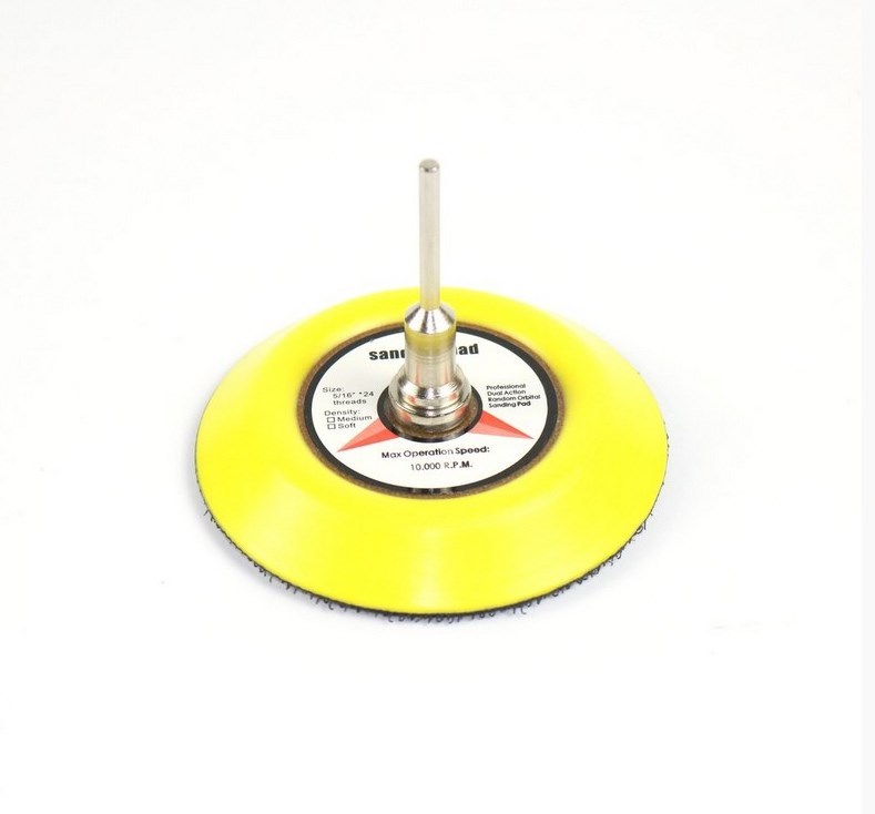 3" 50pcs Assorted Grits Sanding Discs with 6mm Shank Backing Pad + Foam Pad