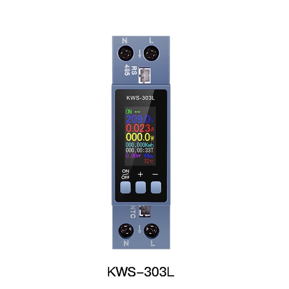 Advanced KWS303L DinRail Power Meter with Overvoltage Protection Features