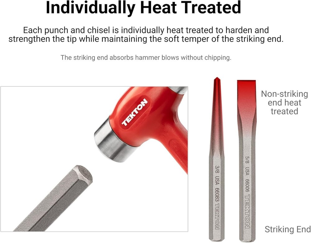 Durable 1/16 Inch Roll Pin Punch with Self-Centering Tip for Perfect Alignment