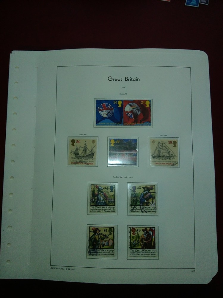 LIGHTHOUSE Commemorative Hingeless album pages Great Britain 1991-1999 Used