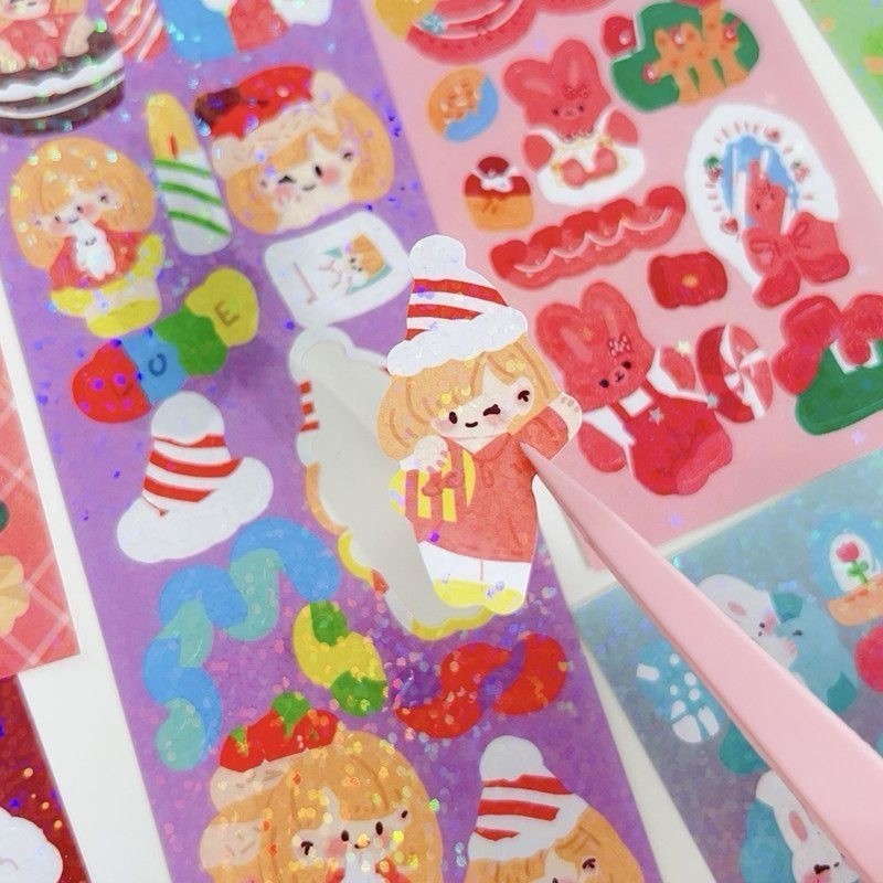 100 Pack Sheet Cute Fashion Kawaii Cartoon Stickers