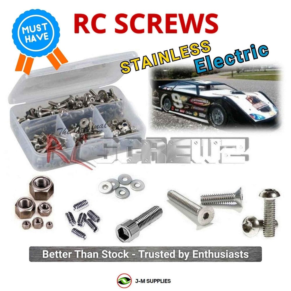 RCScrewZ Stainless Screw Kit cus006 for Custom Works Rocket Late Model | SET
