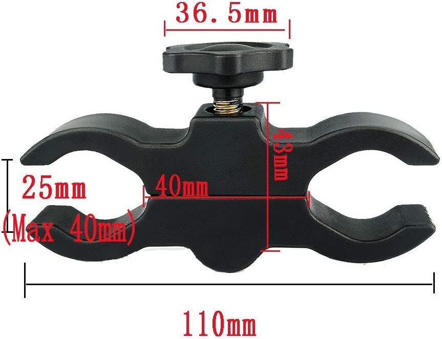 Barrel Mount for Flashlight Scope Laser Sight Fit f. Multiple Scope Size 1"-35mm