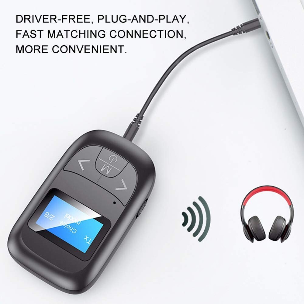 🔥Dpofirs Transceiver, Plug and Play Bluetooth 5.0 2 in 1 Wireless Receiver🔥