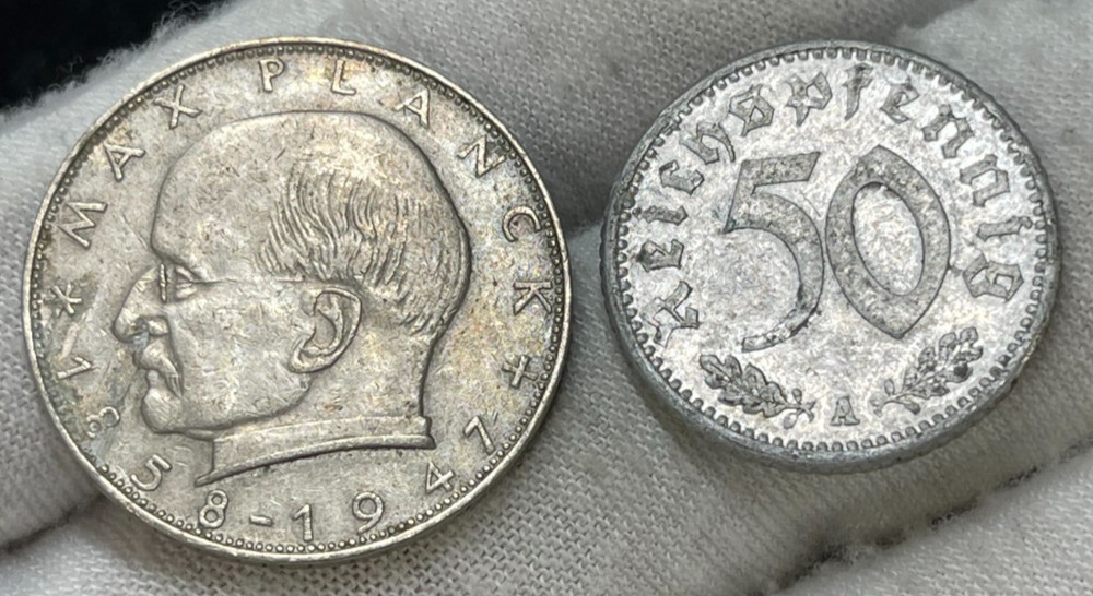 Early German 2 Coins Lot Great Condition