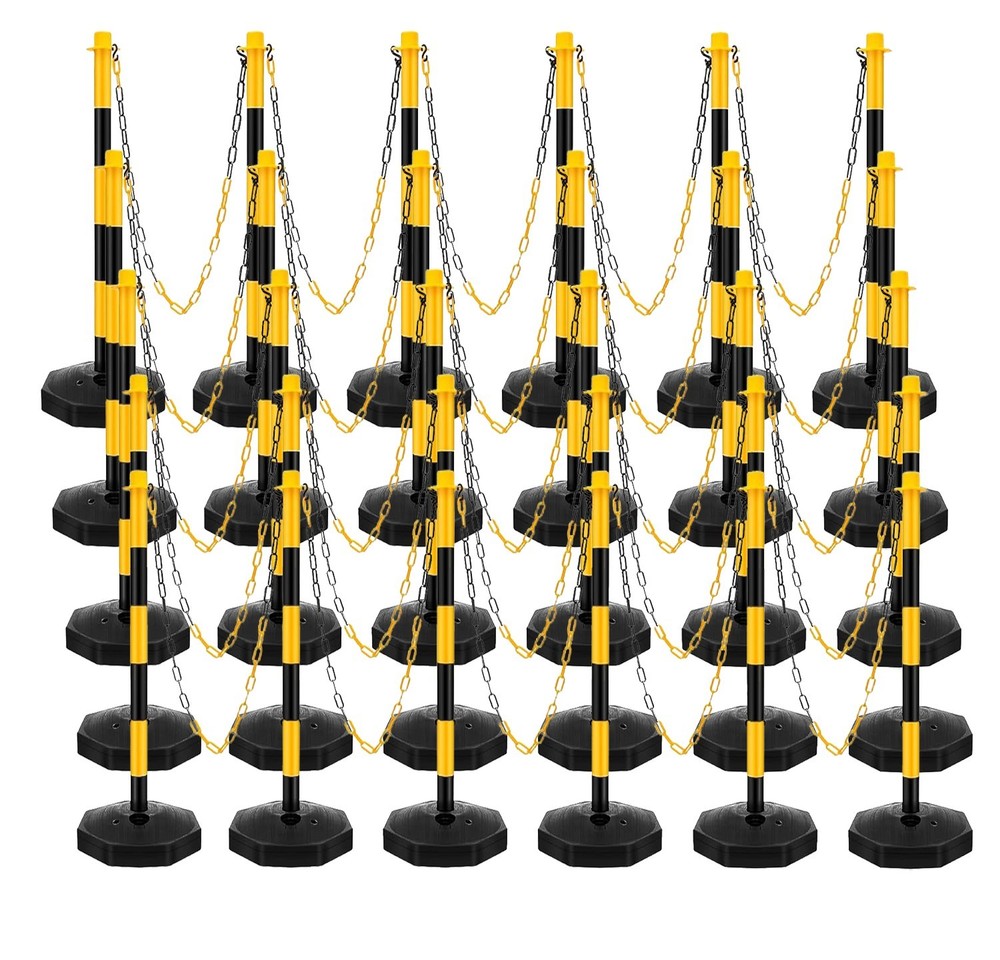 Adjustable Traffic Delineator Post Cones,30Pack 34 Inch