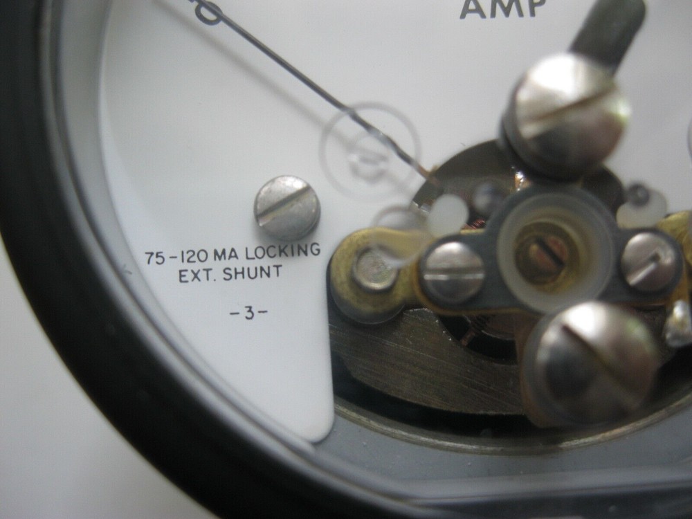 VINTAGE API SHIELDED 0-10 DC AMP VARIABLE LOCKING POINTER PANEL METER GAUGE NOS