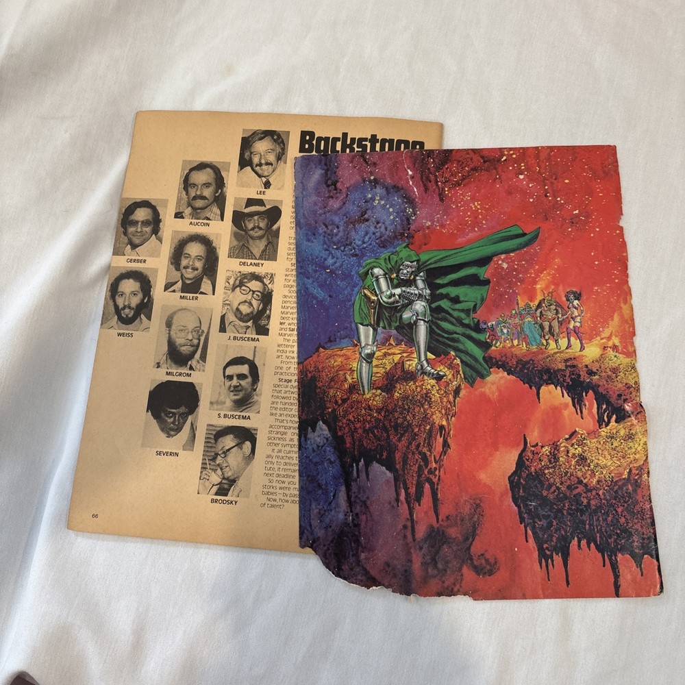 1977 & 1978 Kiss Marvel Comics Super Special Comic Book With Poster Centerfold ￼