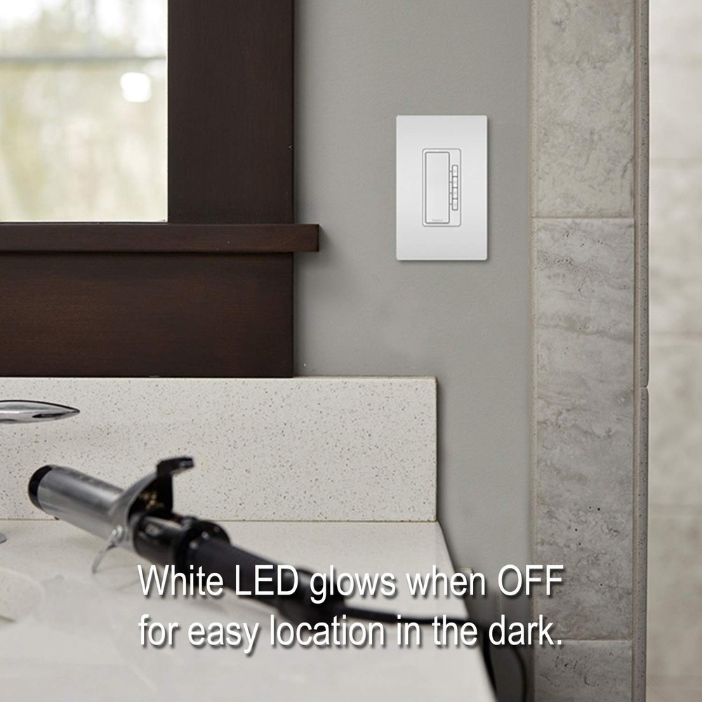 Legrand Radiant Digital Countdown Timer Rocker Light Switch, For Home Lightin...