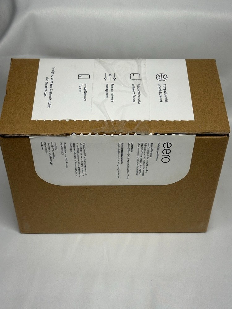 Eero E010001 POE+ Adapter, Reduces Clutter, Open Box-Missing Custom Cover