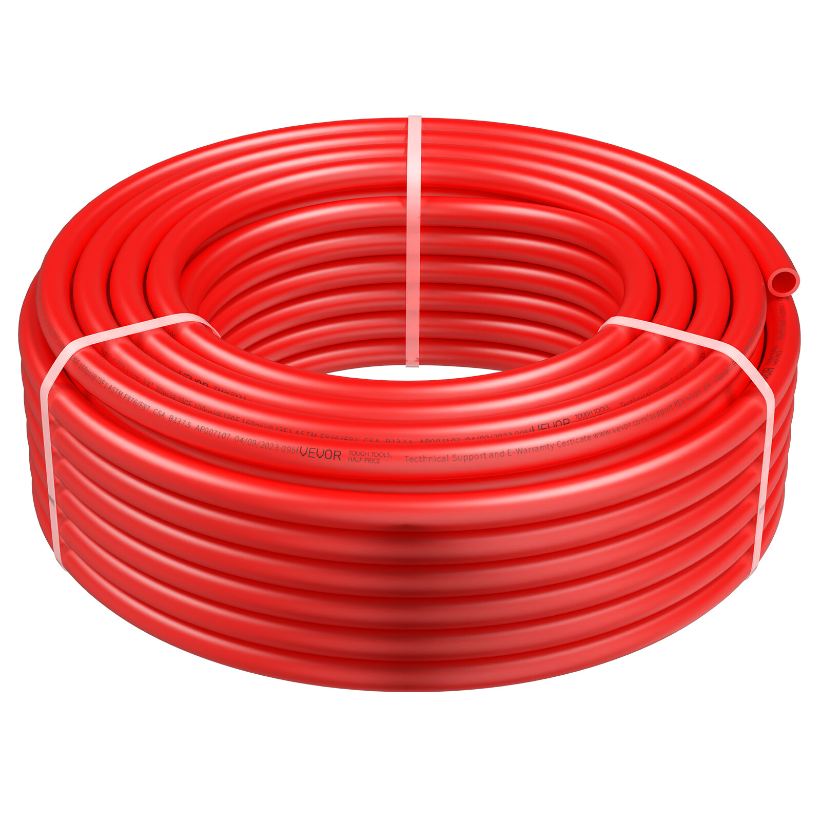 VEVOR 3/4” x 100ft Red PEX-B Tubing/Pipe for Potable Water with Pipe Cutter