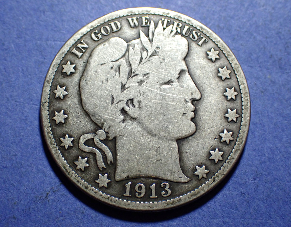 1913 Barber Half  VG details