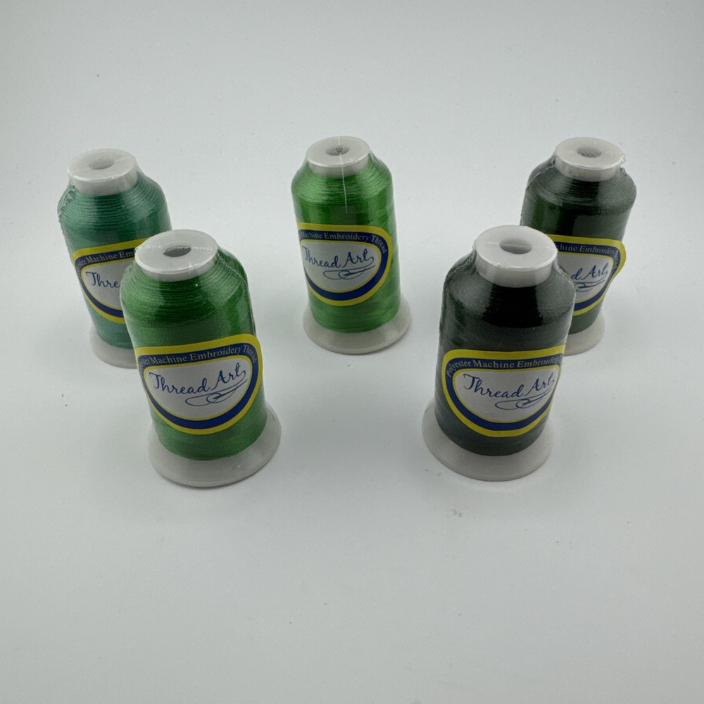 Thread Art Rayon Embroidery Thread 1000M  5 Rolls Assorted