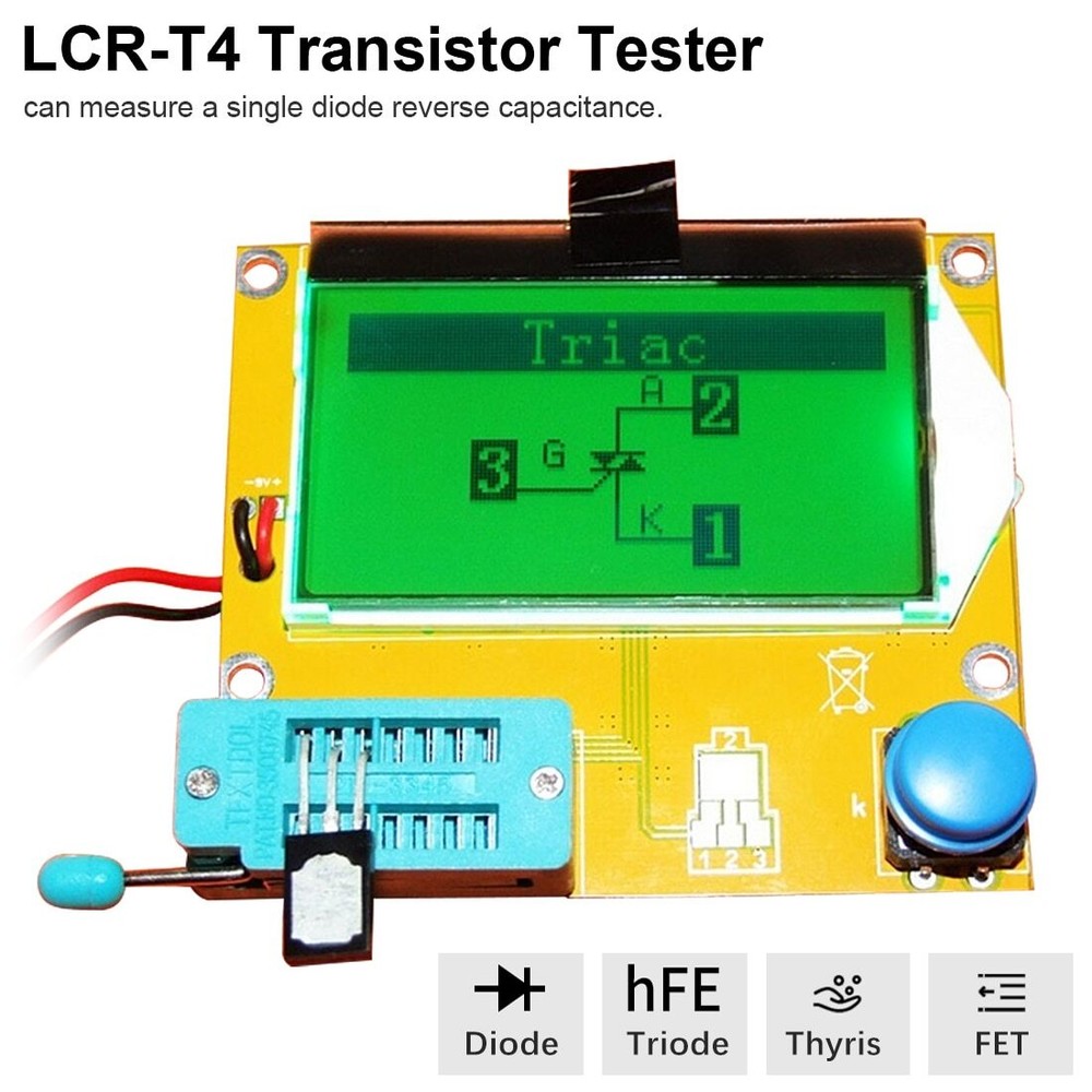 1X Meter Transistor Tester Diode Triode Capacitance SCR Inductance M328 LCR-T4