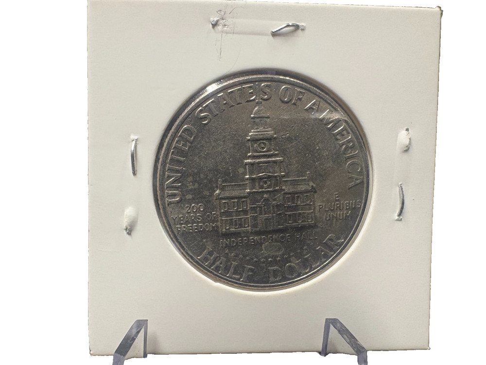 1976D Kennedy Half Dollar Error - Filled Mint Mark "D" Error - #210