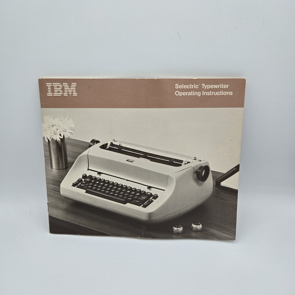 IBM Correcting Selectric Typewriter - Manual/Operating Instructions