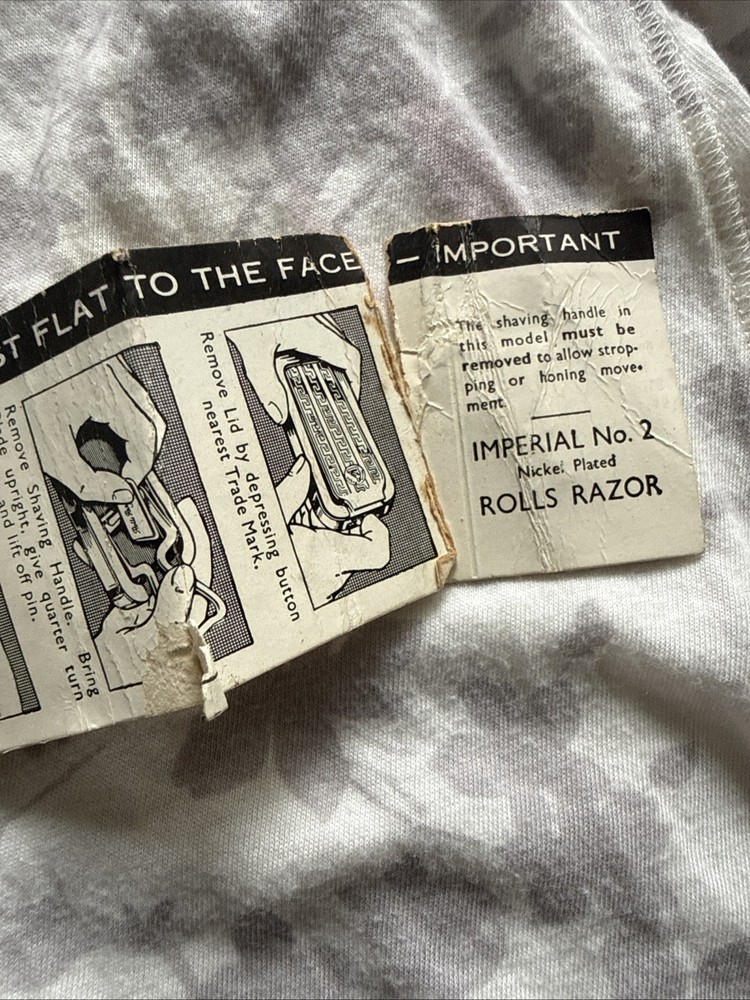 VTG Rolls Razor Imperial COMPLETE Set + Case Instructions Self Sharpening Razor