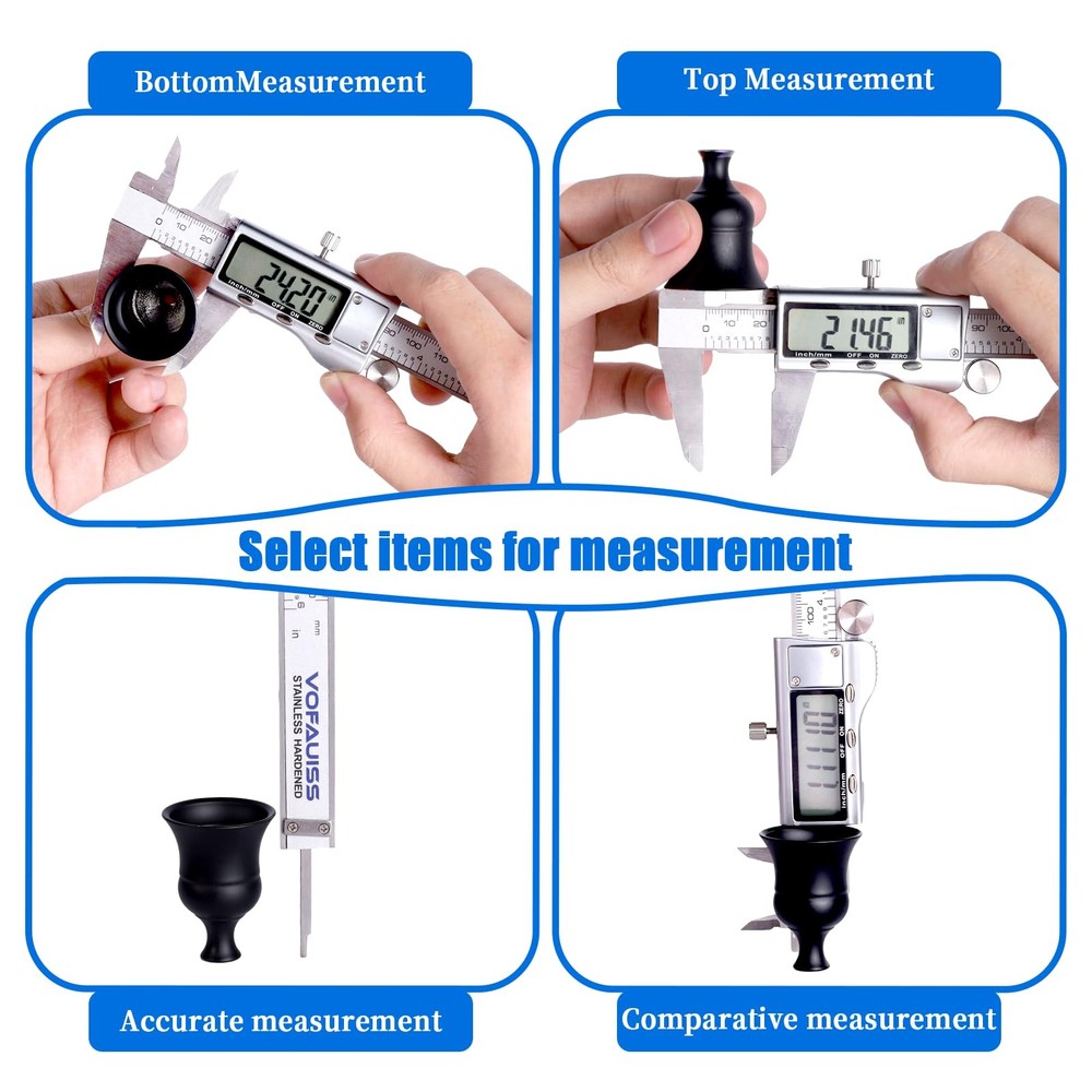 Digital Caliper Measuring Tool,Caliper Tool with Stainless Steel,...