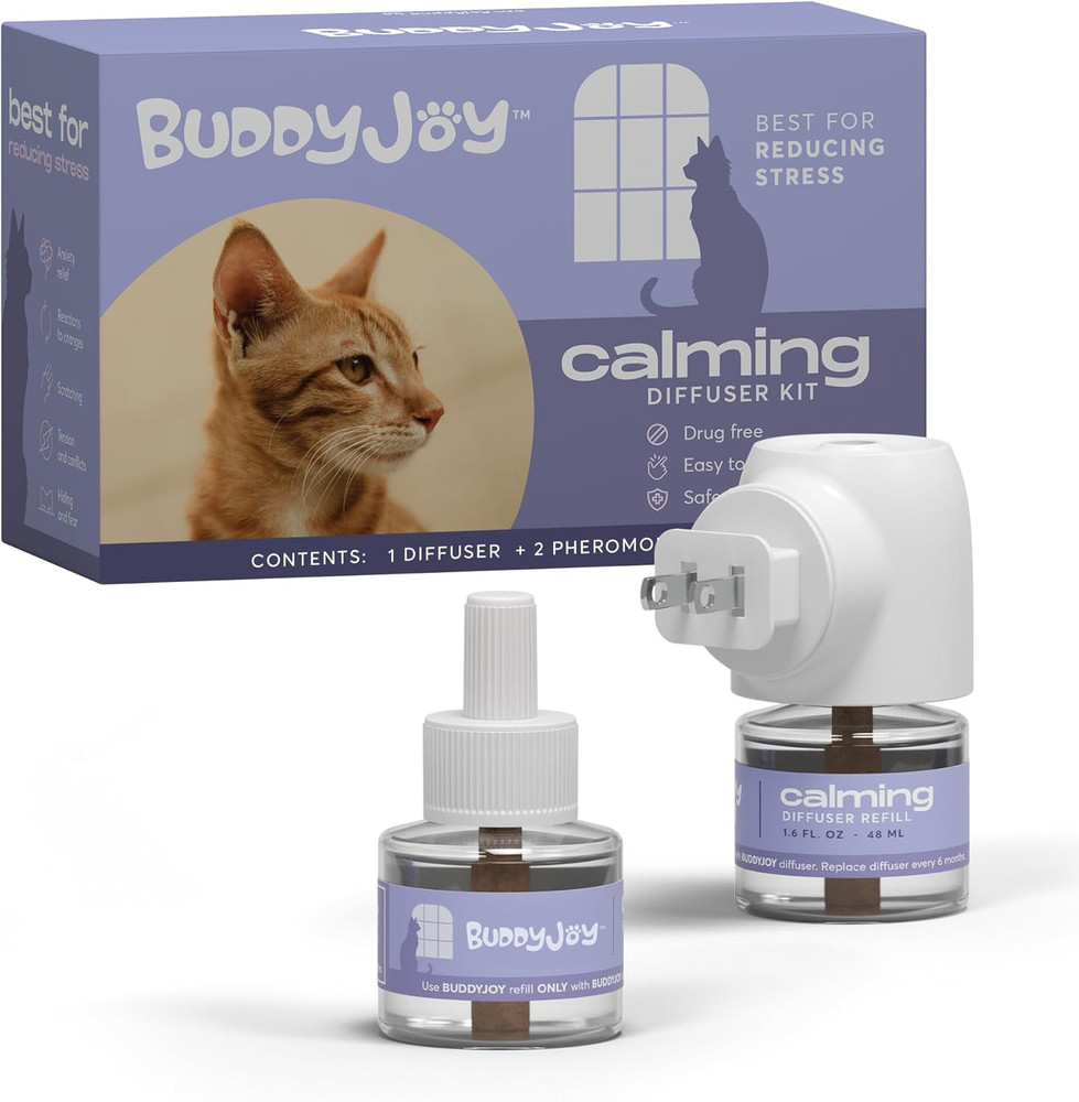 Cat Calming Diffuser Refills – Long-Lasting 30-Day Formula with Pheromones for S