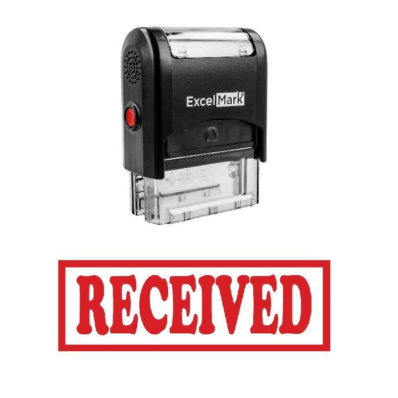 Box RECEIVED Stamp - Self-Inking / Red