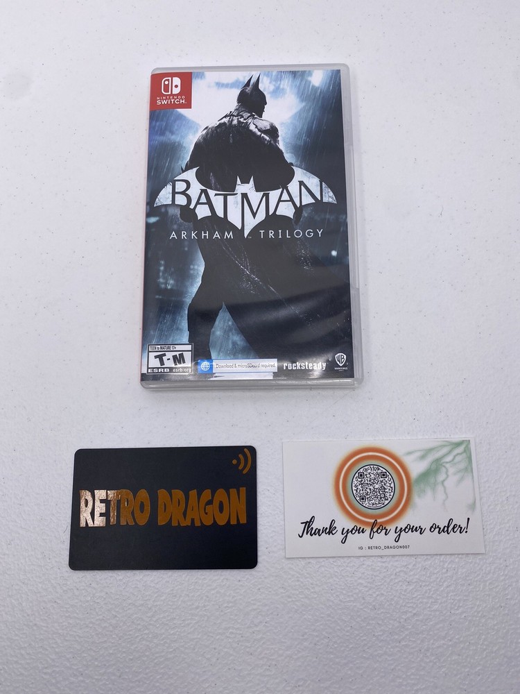 Batman Arkham Trilogy for Nintendo Switch Case Only NO GAME