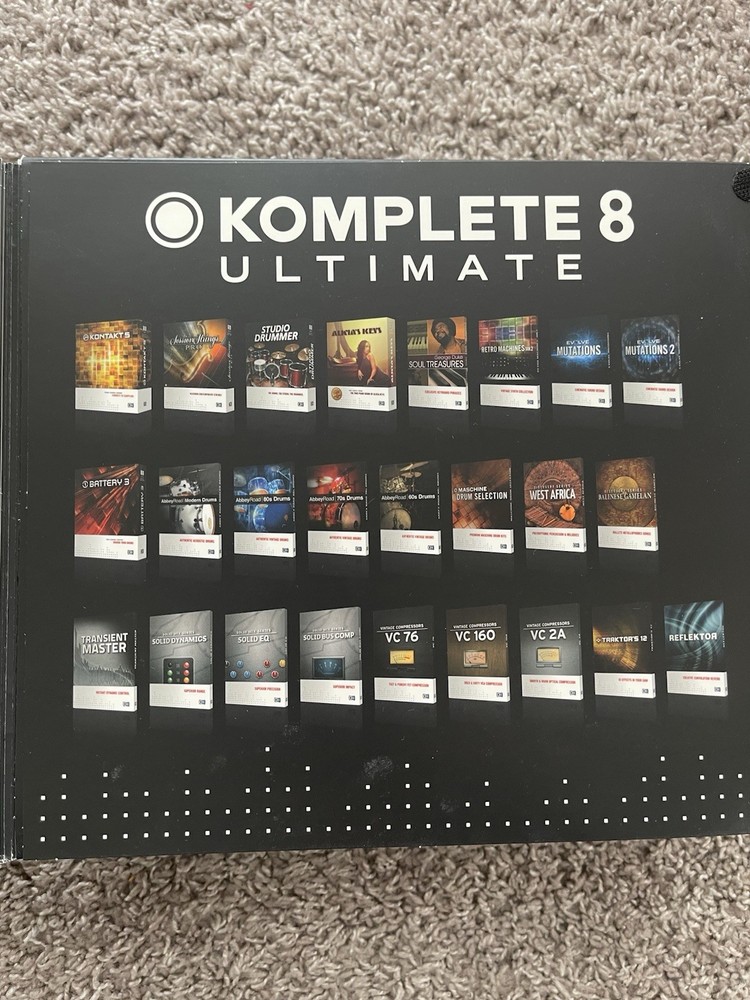 Native Instruments Komplete 8 Ultimate USB Samples & Loops 50 Instruments 13,00…