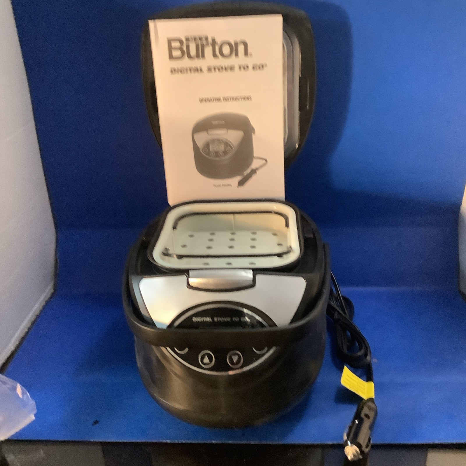 Max Burton Digital Stove To Go Model 6905 12 Volt Travel Camping Trucker