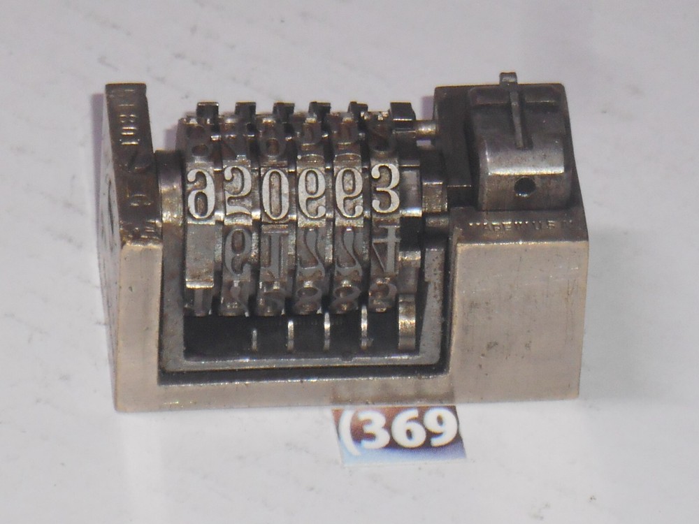 WMA Letterpress Numbering machine | 369