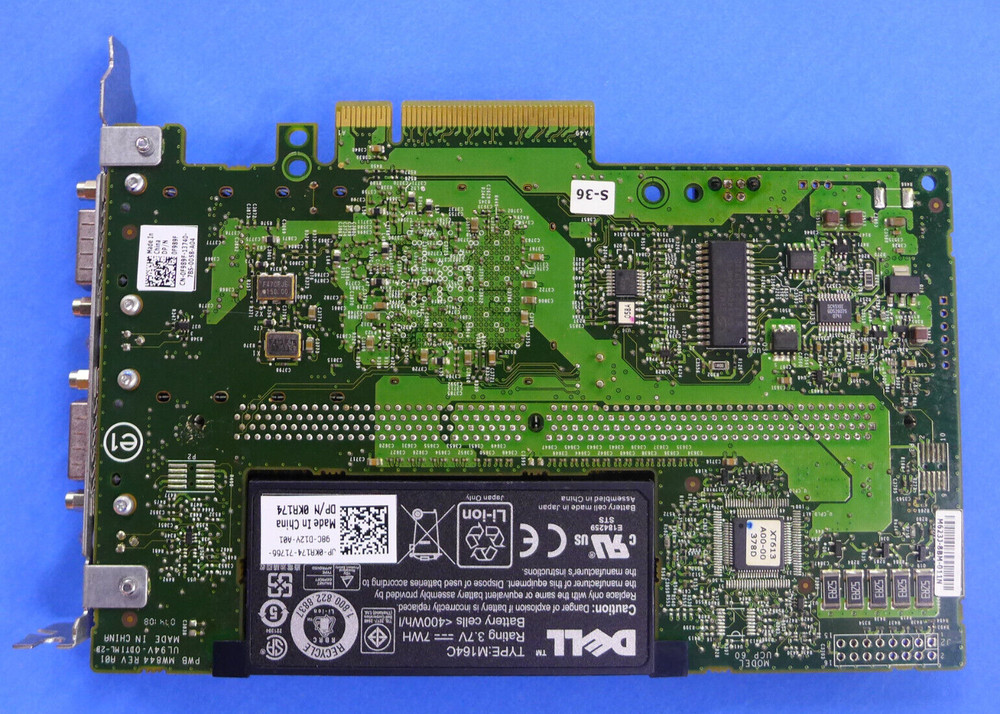 Genuine Dell PCIe 6/E SAS External Raid Controller Card w/Ram & Battery F989F