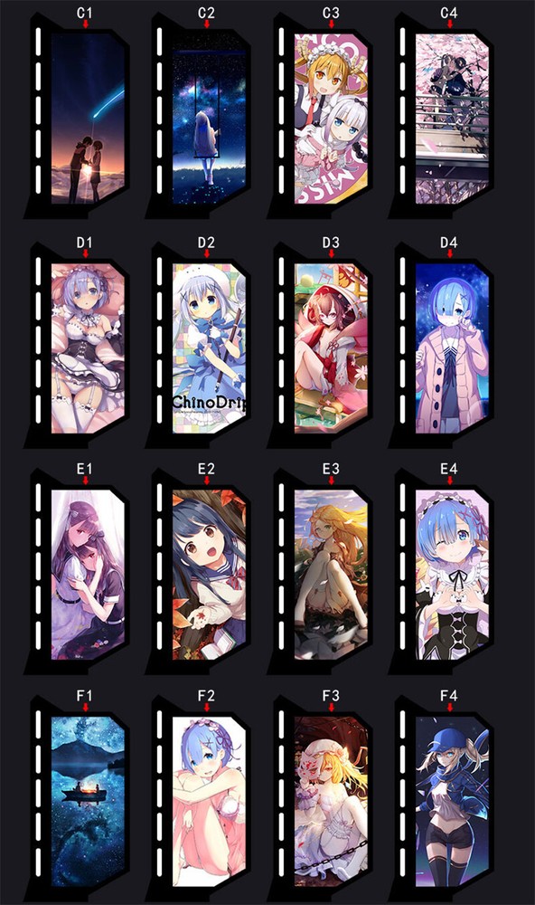 GPU Card Stand Anime Light Board For Computer Graphics Card Bracket Custom Made