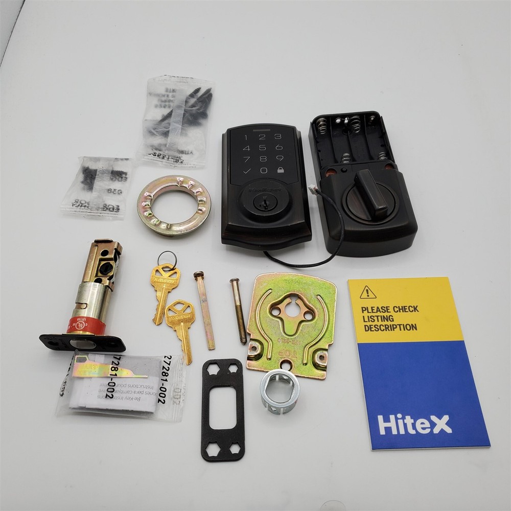 Kwikset SmartCode 270 Keyless Entry Deadbolt, Auto-Lock, Venetian Bronze *READ*