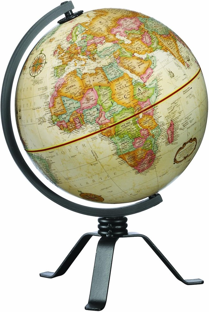 Replogle Mackie Desktop Globe, Antique 9"