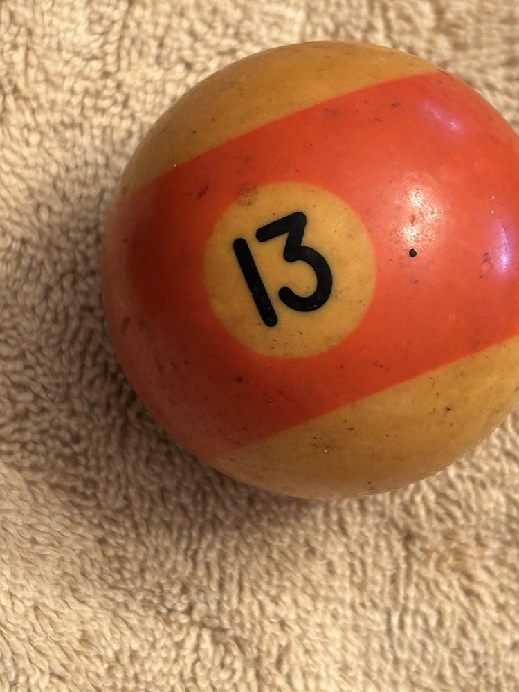 7 Billiard Pool Balls 2-1/8" With Box