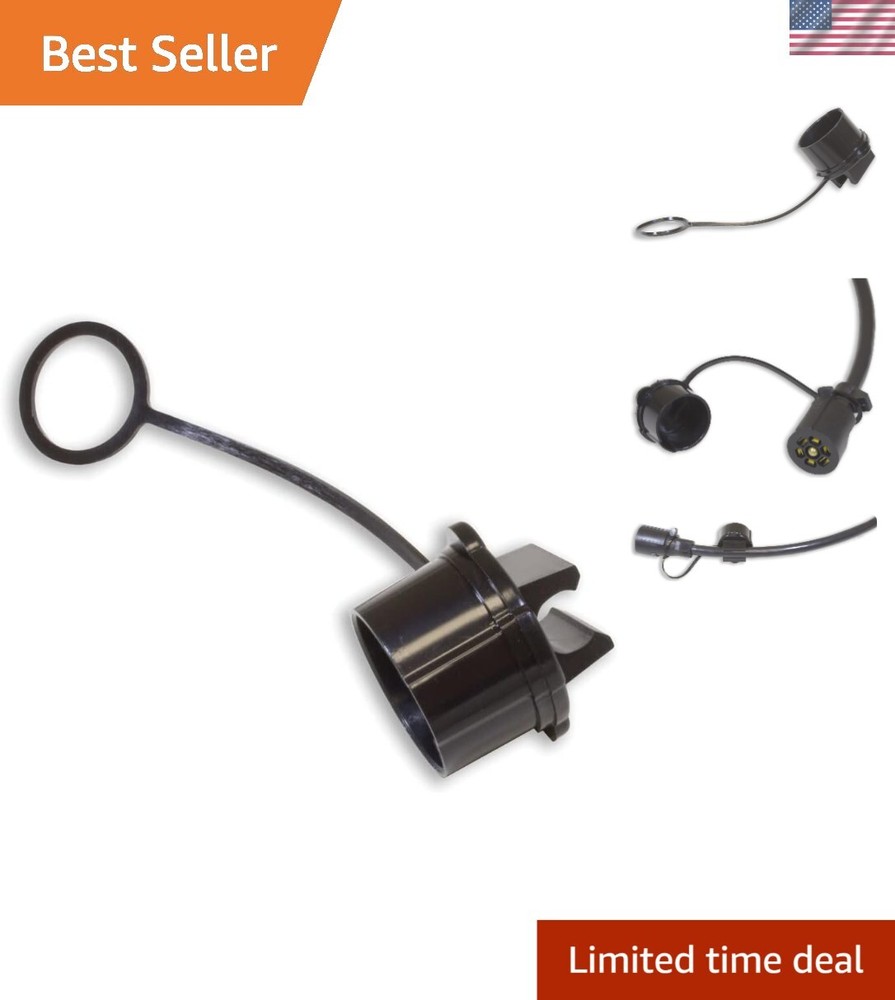 Multicolored 7-Way Trailer Plug Protector - Compact and Lightweight Design