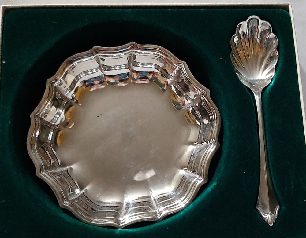 Oneida Silverplate Hostess Server & Spoon in box