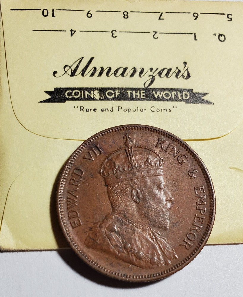 Straits Settlements 1908 Cent Nice High Grade!