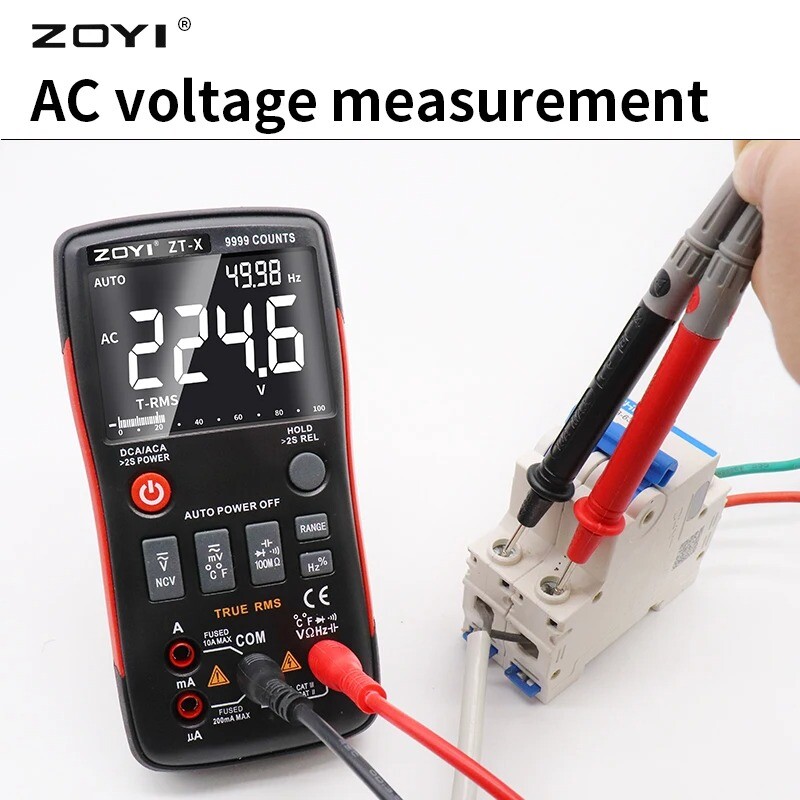ZT-X Digital Multimeter 9999 Counts High-precision Auto Range NCV Multimetro VFC